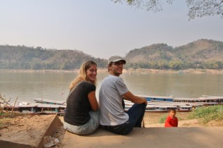 At the bank of the Mekong